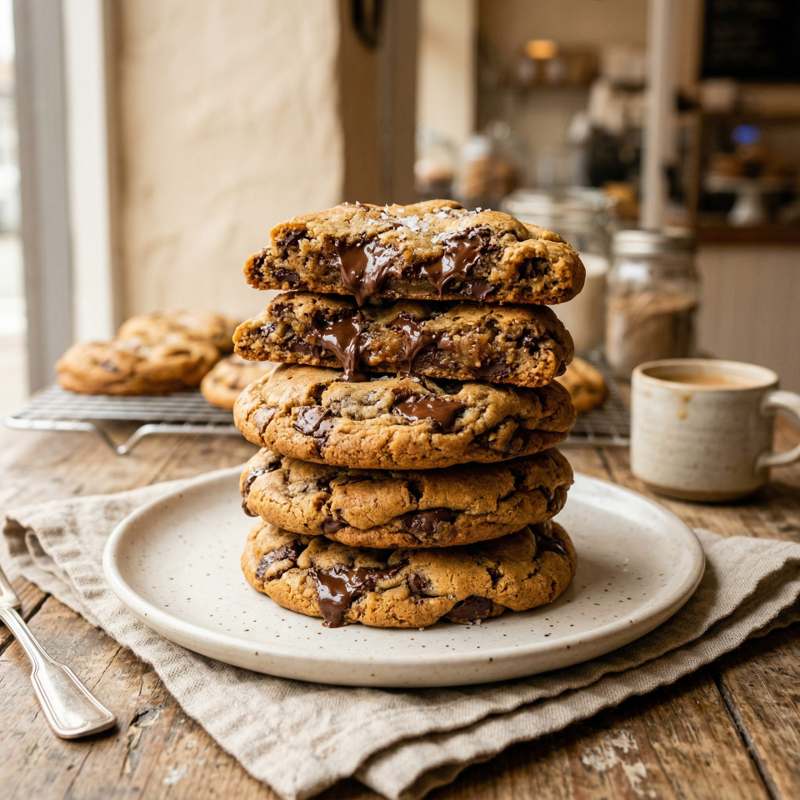 Homemade chocolate chip cookies