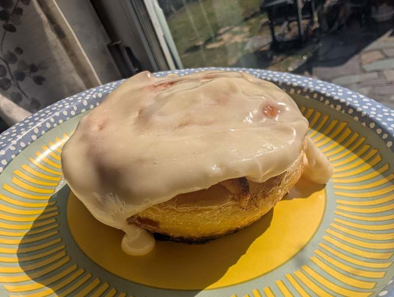 Homemade cinnamon roll